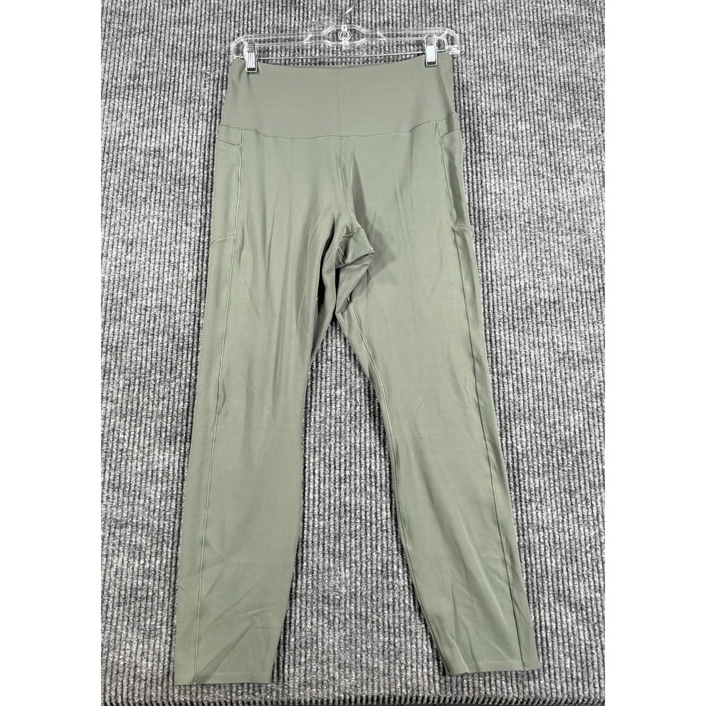 Rhone Leggings Womens Large Green High Rise Stretch Pocket Performance Training